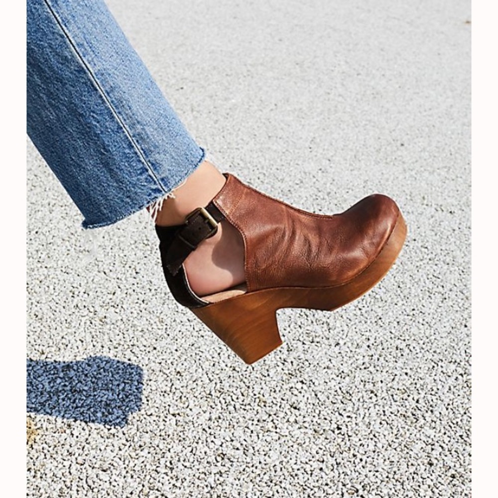 Free People Amber Cedar Clog Bootie